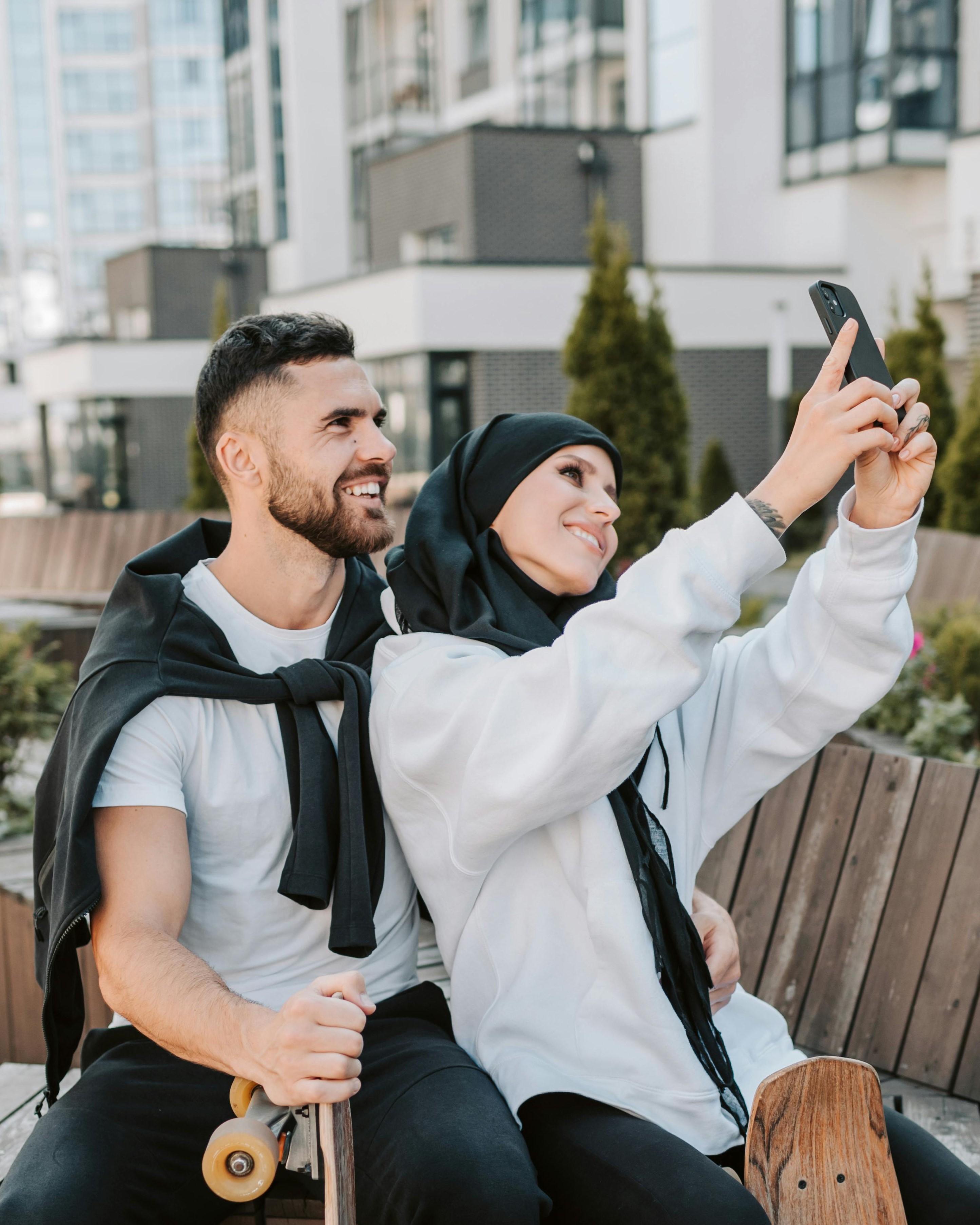 Muslim couple illustration